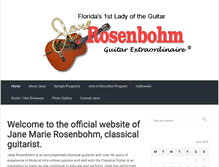 Tablet Screenshot of janeguitar.com